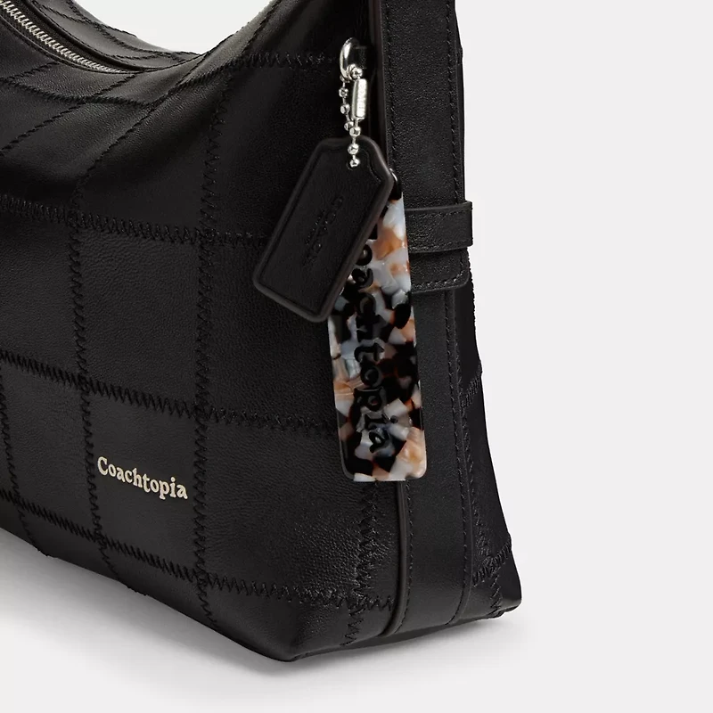 Alter/Ego Slouchy Shoulder Bag In Checkerboard Upcrafted Leather