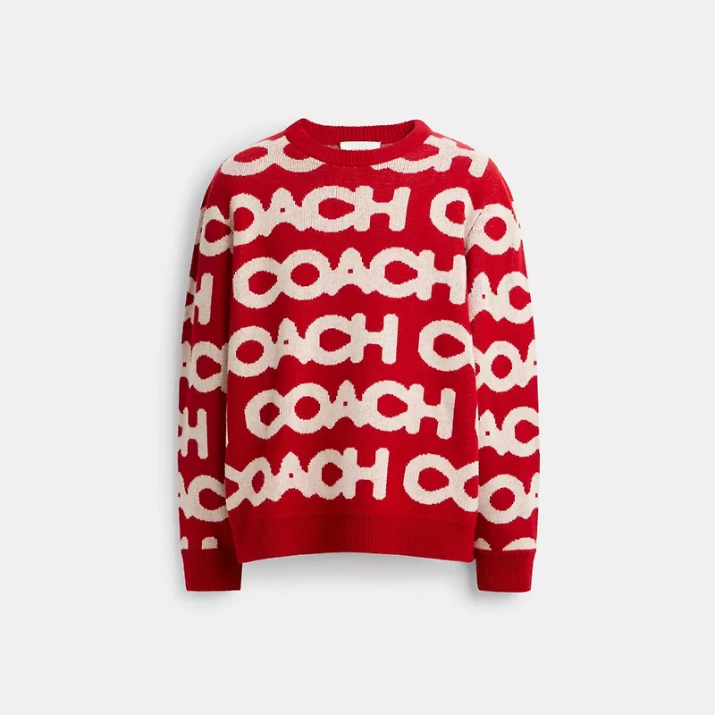 Coach Allover Crewneck Sweater