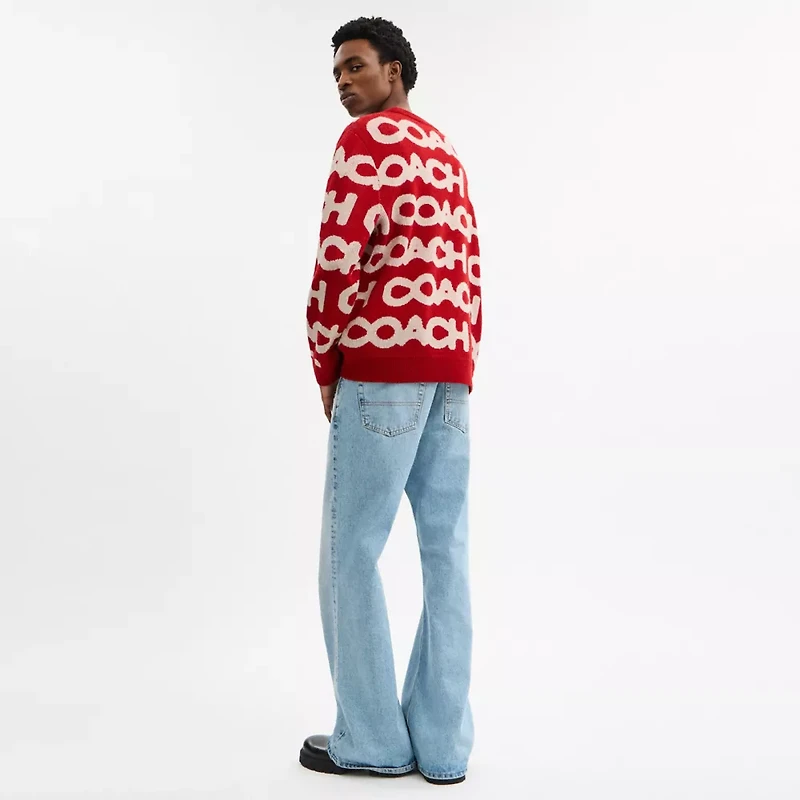 Coach Allover Crewneck Sweater