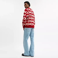 Coach Allover Crewneck Sweater