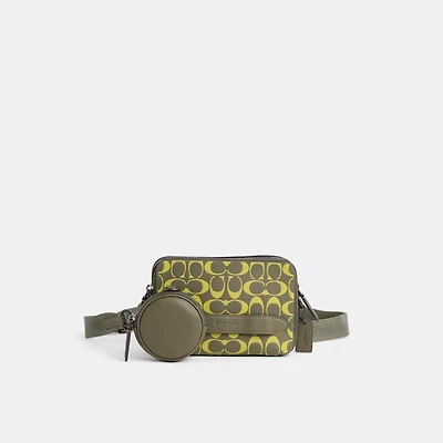 Restored Charter Crossbody With Hybrid Pouch In Signature Leather