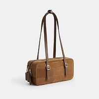 Alter/Ego Satchel Bag In Checkerboard Upcrafted Leather