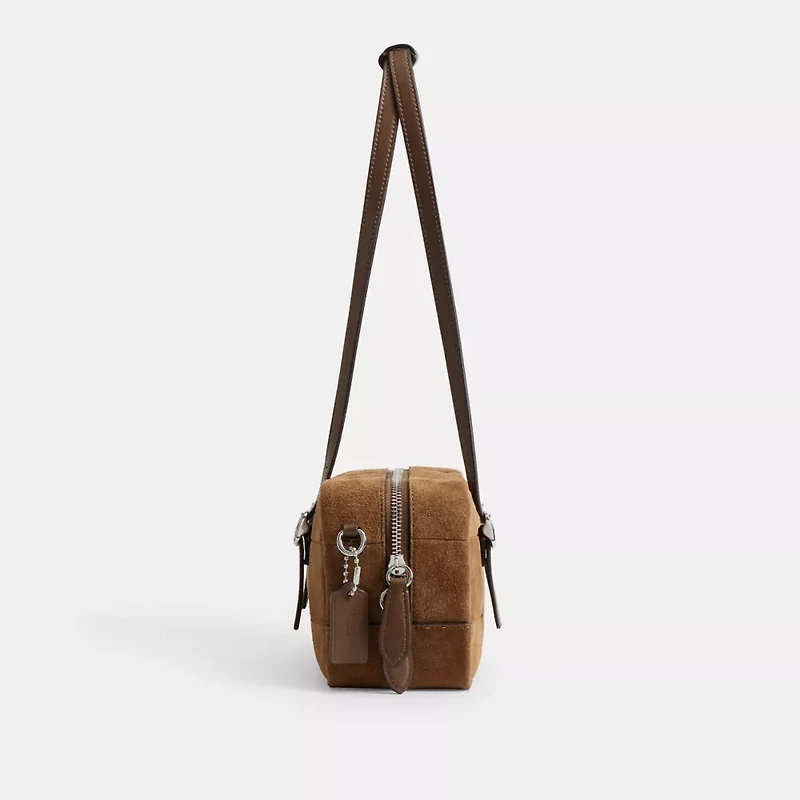 Alter/Ego Satchel Bag In Checkerboard Upcrafted Leather