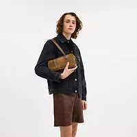 Alter/Ego Satchel Bag In Checkerboard Upcrafted Leather