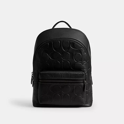 Charter Backpack In Maxi Signature Leather
