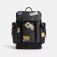 Hitch Backpack In Signature Canvas With Patches