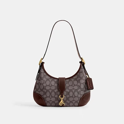 Hamptons Hobo Bag Signature Jacquard