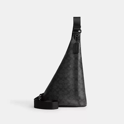 Triangle Sling Bag In Signature Canvas