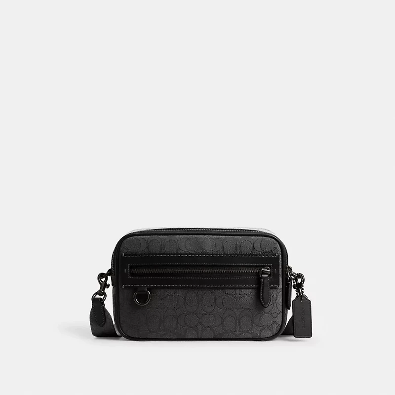 Theo Camera Bag Signature Jacquard