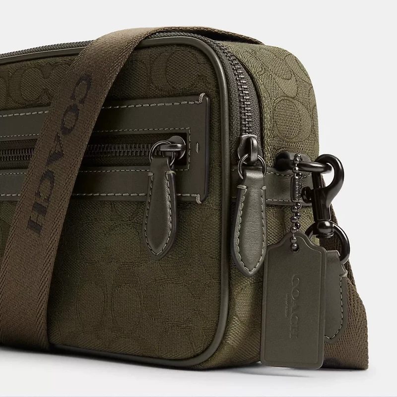 Theo Camera Bag Signature Jacquard