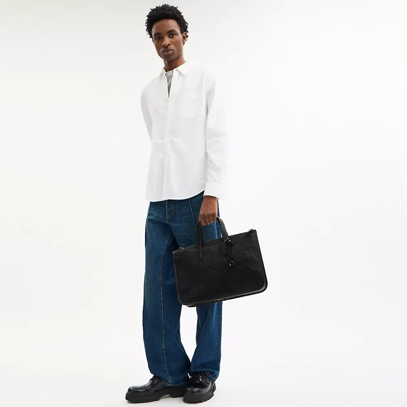 Isaac Workbag In Maxi Signature Leather