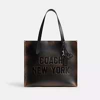 Relay Tote Bag In Loved Leather