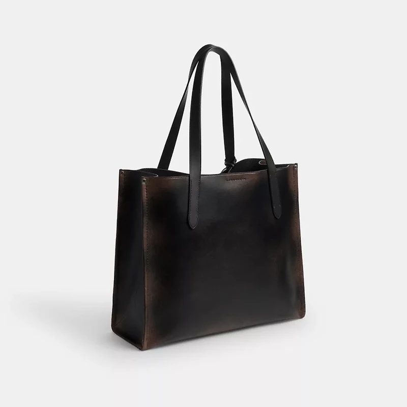 Relay Tote Bag In Loved Leather