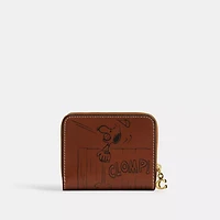 Coach X Peanuts Essential Billfold Wallet With Newspaper Print