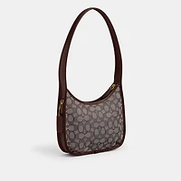 Curve Zip Bag In Signature Jacquard
