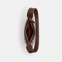 Curve Zip Bag In Signature Jacquard