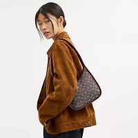 Curve Zip Bag In Signature Jacquard