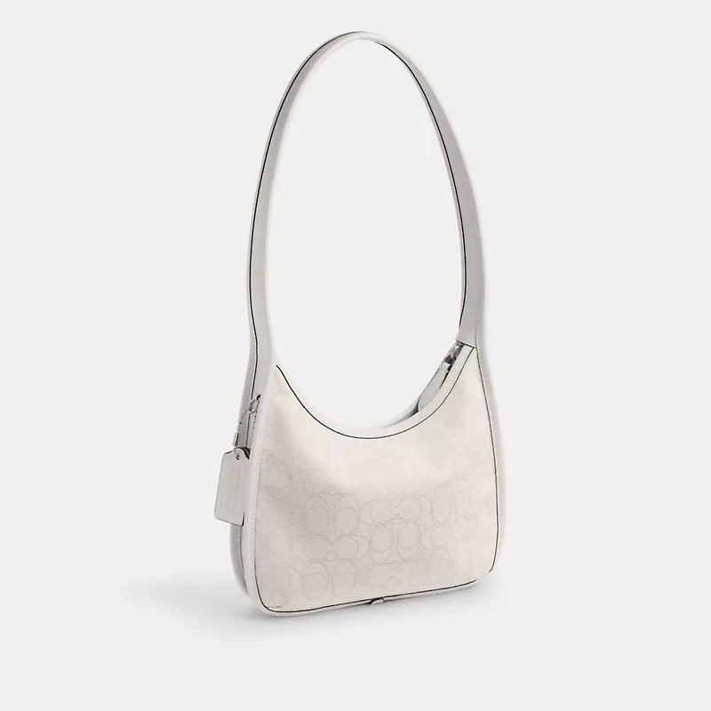 Curve Zip Bag In Signature Jacquard