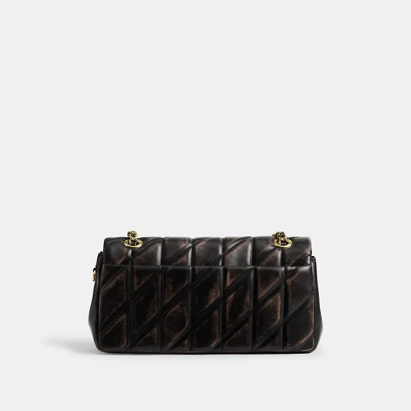 Tabby Shoulder Bag In Loved Leather With Quilting