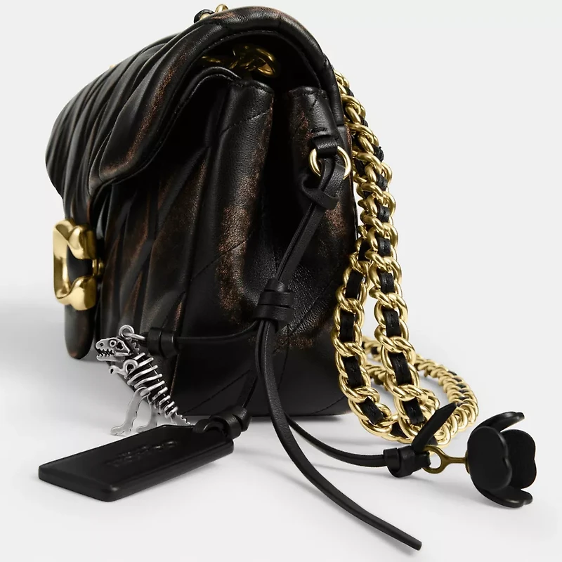 Tabby Shoulder Bag In Loved Leather With Quilting