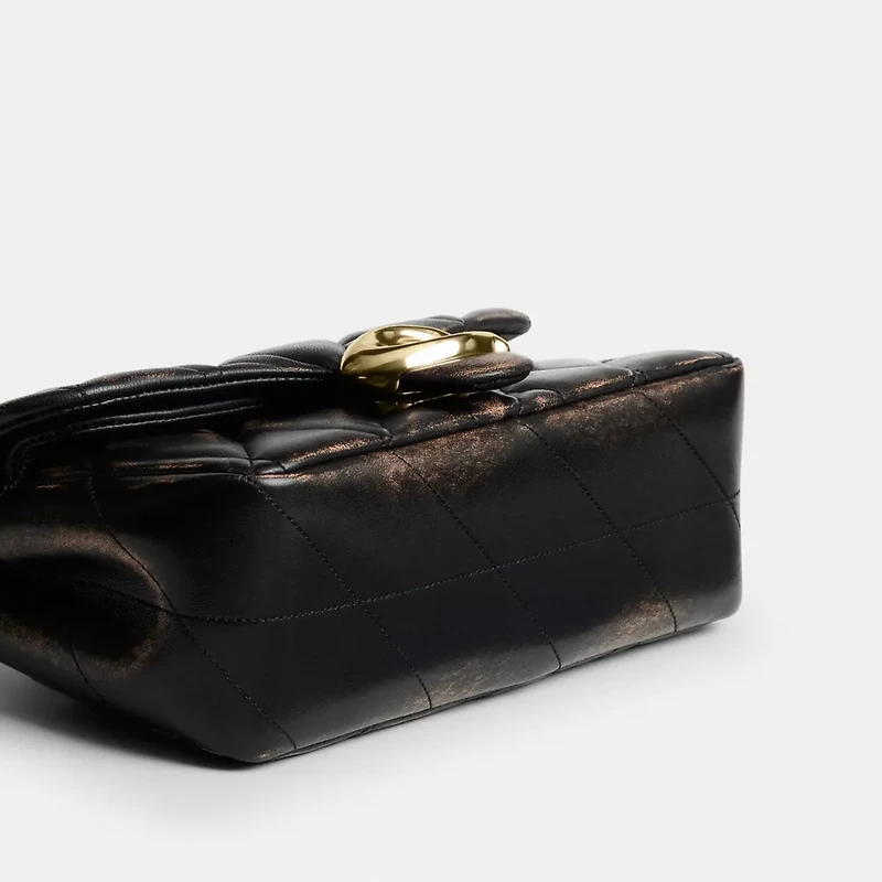 Tabby Shoulder Bag 20 In Loved Leather With Quilting