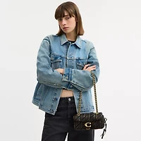 Tabby Shoulder Bag 20 In Loved Leather With Quilting