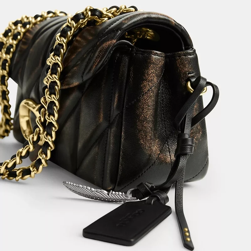 Tabby Shoulder Bag 20 In Loved Leather With Quilting