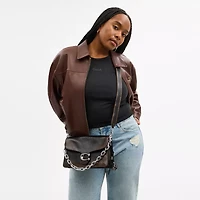 Chain Tabby Shoulder Bag In Loved Leather