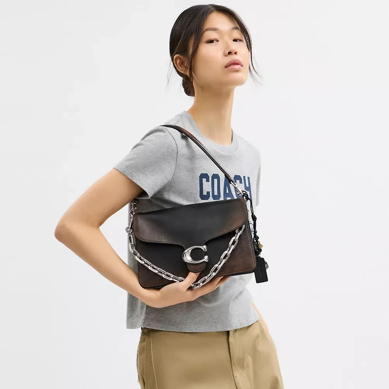 Chain Tabby Shoulder Bag In Loved Leather