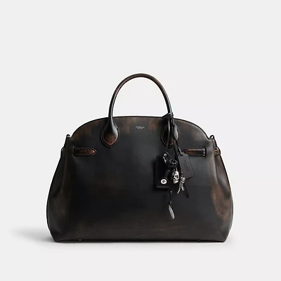 Soft Empire Carryall Bag In Loved Leather