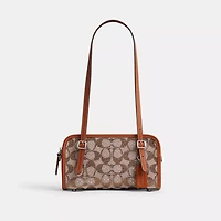 Swing Zip Bag 20 In Crystal Signature Jacquard