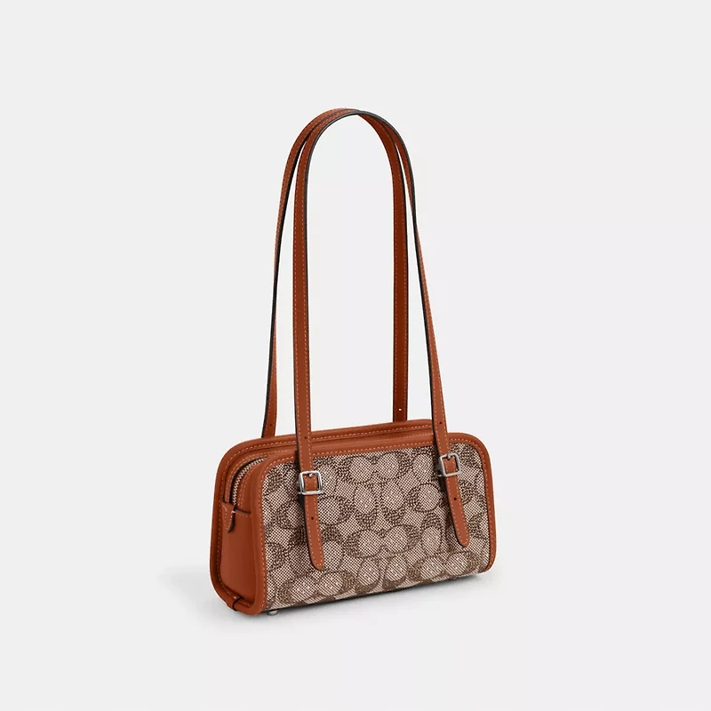 Swing Zip Bag 20 In Crystal Signature Jacquard