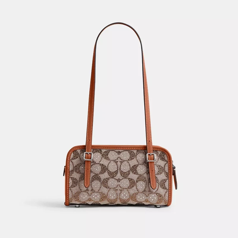 Swing Zip Bag 20 In Crystal Signature Jacquard