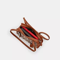 Swing Zip Bag 20 In Crystal Signature Jacquard
