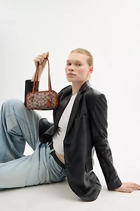 Swing Zip Bag 20 In Crystal Signature Jacquard