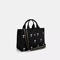 Coach X Peanuts Cargo Tote Bag With Snoopy Print