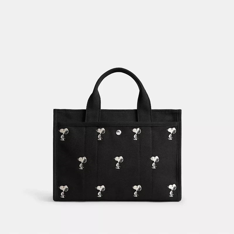 Coach X Peanuts Cargo Tote Bag With Snoopy Print