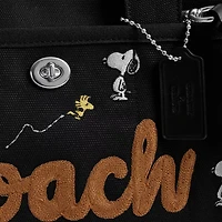 Coach X Peanuts Cargo Tote Bag With Snoopy Print