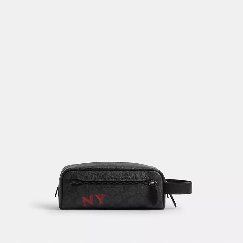 Travel Kit In Signature Canvas With Patches