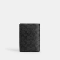 Passport Case In Signature Canvas With Patches