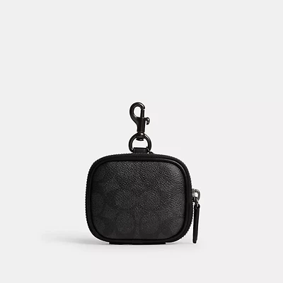 Clip On Pouch In Signature Canvas