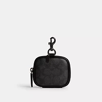 Clip On Pouch In Signature Canvas