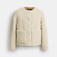 Shearling Cardigan Jacket