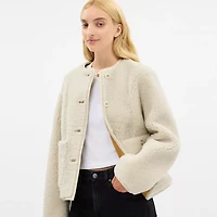 Shearling Cardigan Jacket