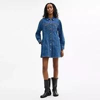 Long Sleeve Denim Dress Organic Cotton