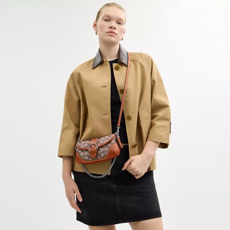 Soho Bag 25 In Crystal Signature Jacquard