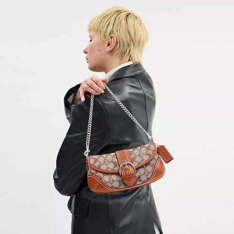 Soho Bag 25 In Crystal Signature Jacquard