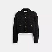 Signature Cropped Cardigan
