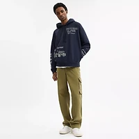 Sketch Horse And Carriage Relaxed Hoodie