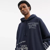 Sketch Horse And Carriage Relaxed Hoodie